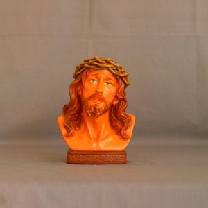 Buste christ peint