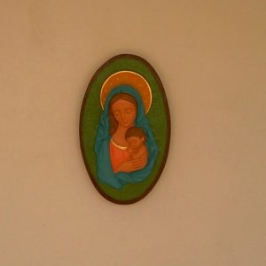 Vierge avec enfant blanche