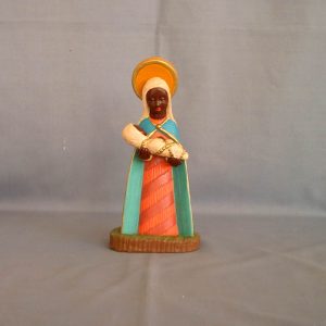 Ptte Vierge noire avec enft debout