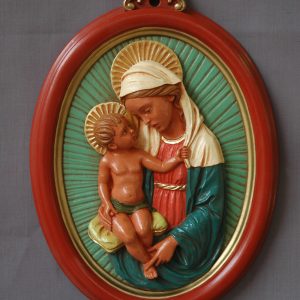 Vierge avec l’enfant sur le coussin
